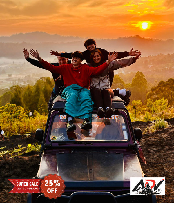 Batur Sunrise Jeep Adventure tour in Batur Volcano