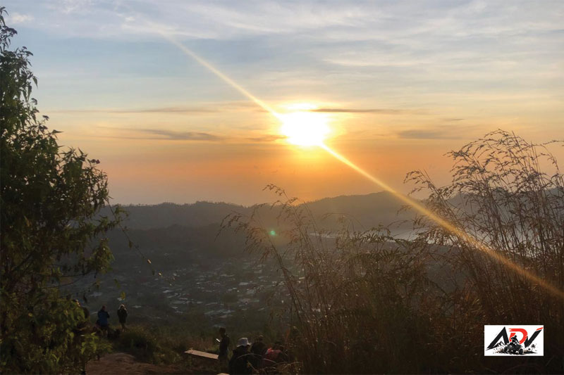 Guests enjoying Mount Batur sunrise jeep tour